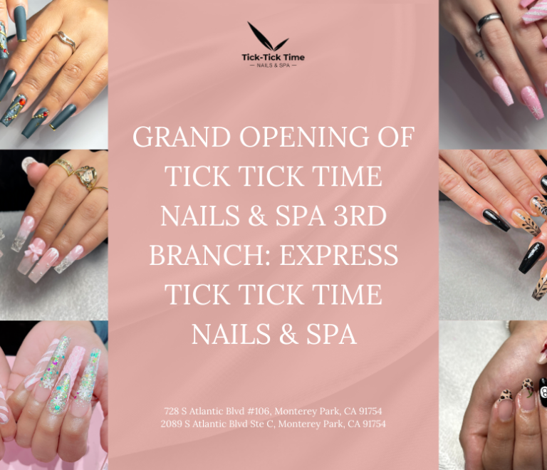 Grand Opening of Express Tick Tick Time Nails & Spa: Discover Exclusive Promotions and Exciting Raffle Prizes!
